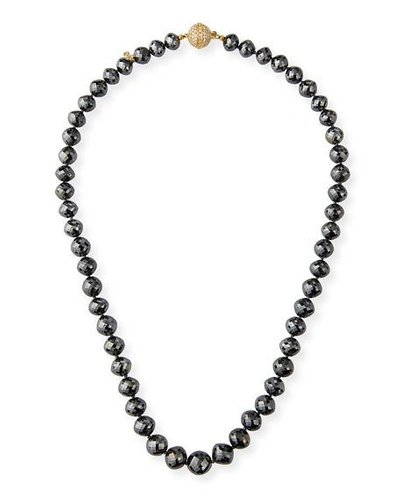 Shop Splendid Company 18k Black Diamond White-clasp Necklace