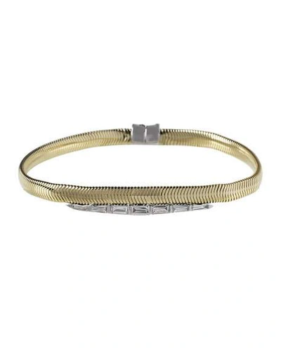 Shop Nikos Koulis Feelings 18k Diamond Baguette Bracelet