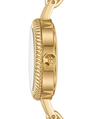 Shop Tory Burch 27mm Reva Bangle Watch Gift Set W/ Top Rings, Gold