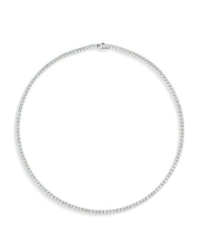 Shop Nm Diamond Collection 18k White Gold Diamond Tennis Necklace, 14.7tcw