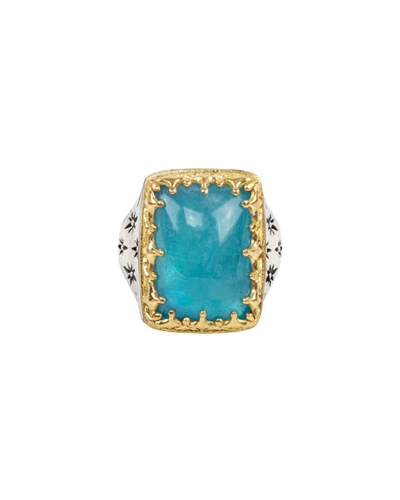 Shop Konstantino Astria Aquamarine Ring In Light Blue