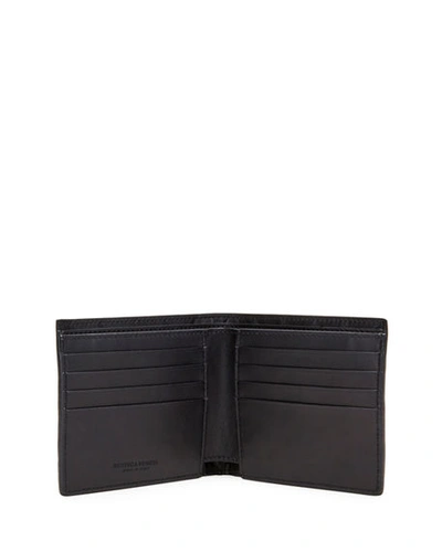 Bottega Veneta Men's Intrecciato Leather Bifold Wallet In Black