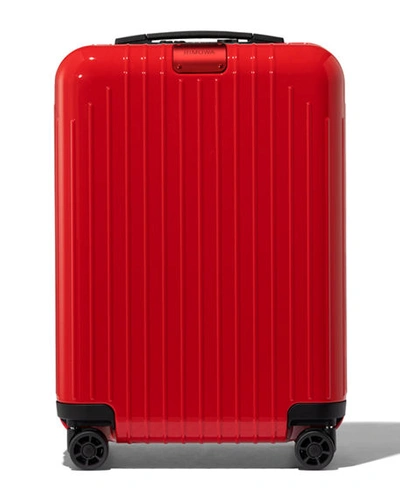Shop Rimowa Essential Lite Cabin Spinner In Red Gloss