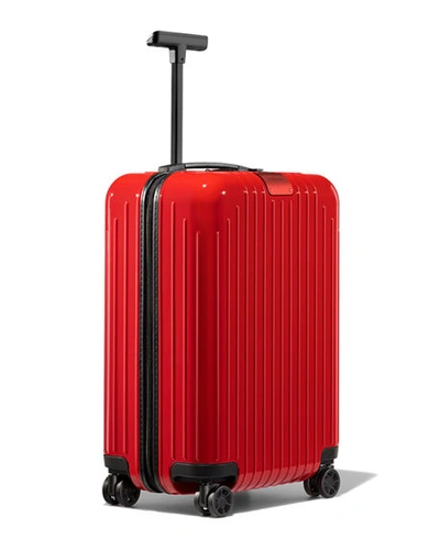 Shop Rimowa Essential Lite Cabin Spinner In Red Gloss