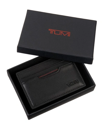 Shop Tumi Delta Slim Card Case Id In Black