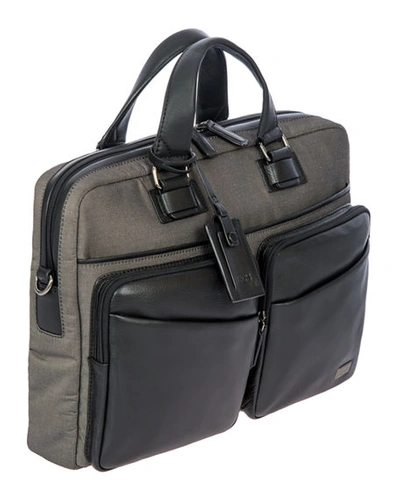 Shop Bric's Monza Briefcase In Grey/black