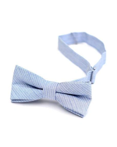 Shop Appaman Boy's Textured Stripe Bow Tie In Blue