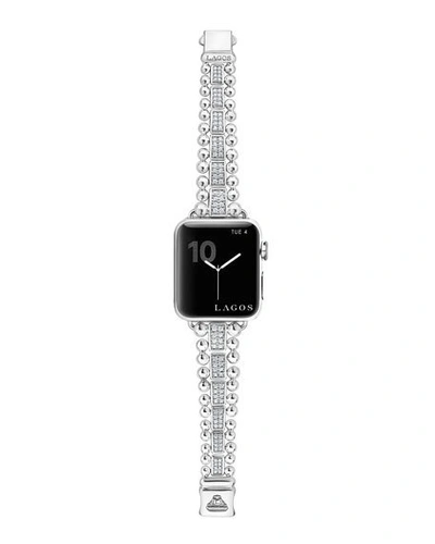 Shop Lagos Smart Caviar Diamond Pave 38mm Apple Watch Bracelet