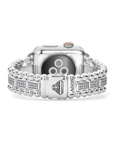 Shop Lagos Smart Caviar Diamond Pave 38mm Apple Watch Bracelet