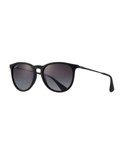 Ray Ban Men's Round Metal Sunglasses In Black