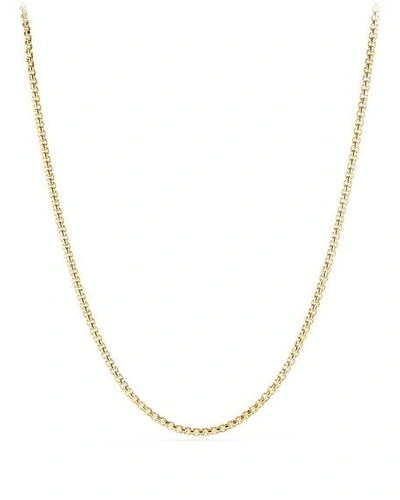 Shop David Yurman Men's Box Chain Necklace In 18k Gold, 3.6mm, 26"l