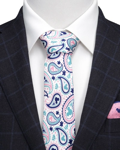 Shop Cufflinks, Inc Men's Mickey Mouse Paisley Silk Tie In Multi
