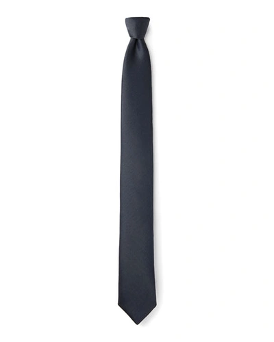 Shop Title Of Work Men's Solid Silk-blend Tie In Navy