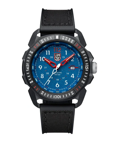Shop Luminox Men's 44mm Ice-sar Arctic 1000 Carbonox Watch In Black