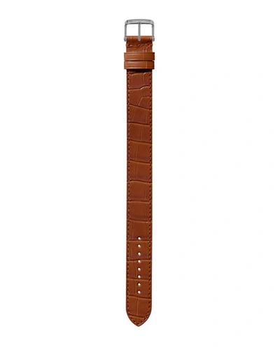 Shop Tom Ford Medium Alligator Strap In Caramel