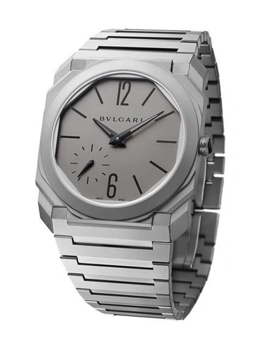 Shop Bvlgari Octo Automatic Titanium Watch