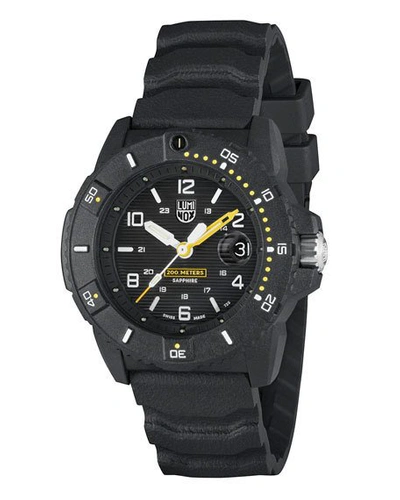 Shop Luminox Men's 45mm Navy Seal 3600 Carbonox Watch In Black