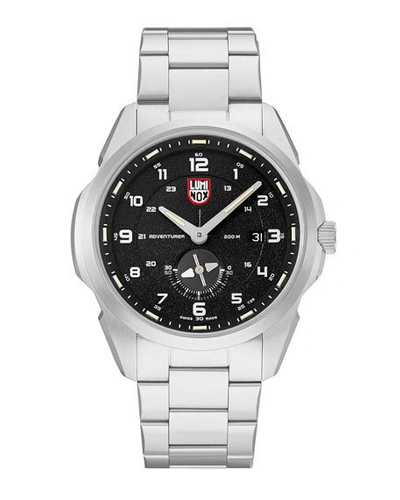 Shop Luminox Men's 42mm Atacama Adventurer 1760 Bracelet Watch In Silver