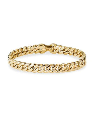 Shop David Yurman Men's 18k Yellow Gold Curb Chain Bracelet