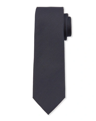 Shop Ermenegildo Zegna Men's City Capsule Solid Silk Tie In Blue