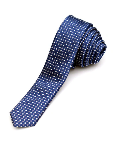 Shop Appaman Boys' Dot Twill Tie In Blue