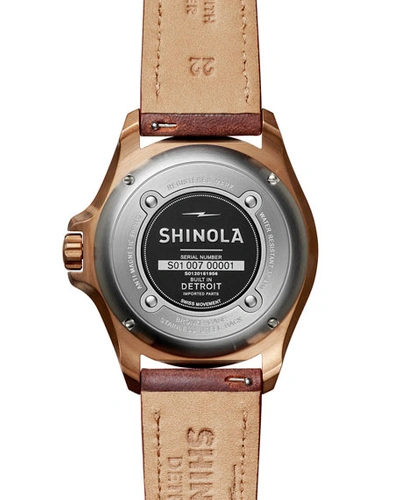 Shop Shinola Men's The Bronze Monster Automatic 43mm Watch Gift Set In Multi