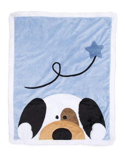 Shop Boogie Baby Peek-a-boo Puppy Blanket In Light Blue