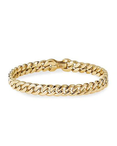 Shop David Yurman Men's 18k Yellow Gold Curb Chain Bracelet