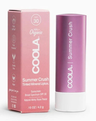 Shop Coola 0.15 Oz. Mineral Liplux Organic Tinted Lip Balm Sunscreen Spf 30