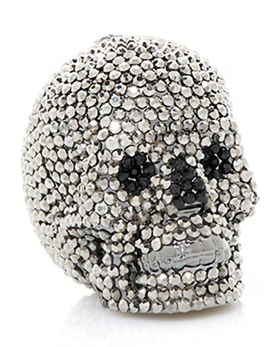 Shop Judith Leiber Skull Beaded Crystal Pillbox