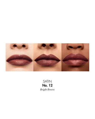 Shop Guerlain Rouge G Customizable Satin Longwear Lipstick In 12 Bright Brown