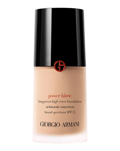 Shop Giorgio Armani Power Fabric Longwear High Cover Foundation With Spf 25