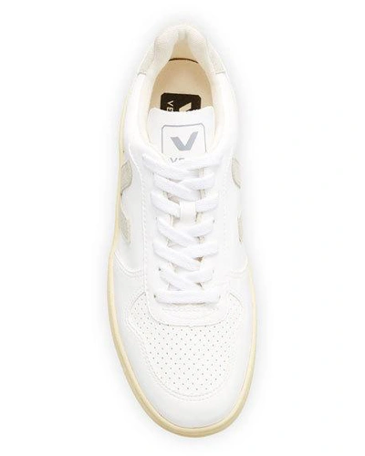 Shop Veja V 10 Logo Sneakers In White