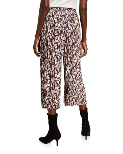 Shop Vince Micro Painted Floral Pleated Culottes In Esm?