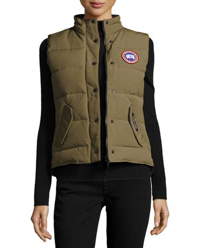 Shop Canada Goose Freestyle Puffer Vest In Classic Camo