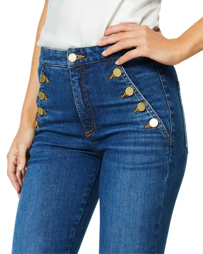 Ramy Brook Helena High Rise Flared Sailor Jeans In Medium Wash In Medium Wash