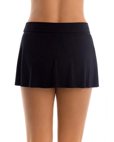 Shop Magicsuit Jersey Tennis Skirt Swim Bottom In Black