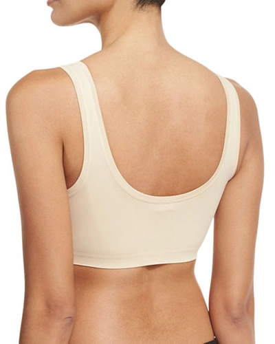 Shop Hanro Touch Feeling Crop Top In Skin