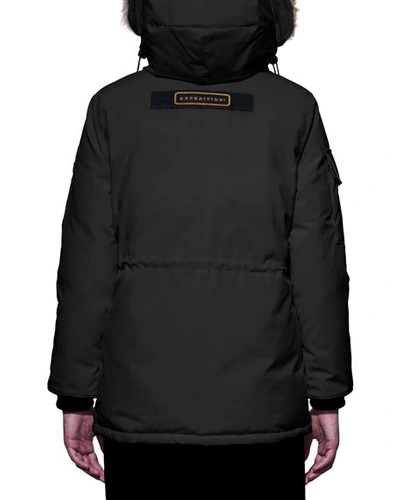 Shop Canada Goose Expedition Parka-fusion Fit In Black