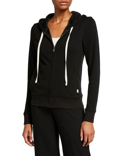 Shop Ugg Nancy Zip-front Hoodie In Black