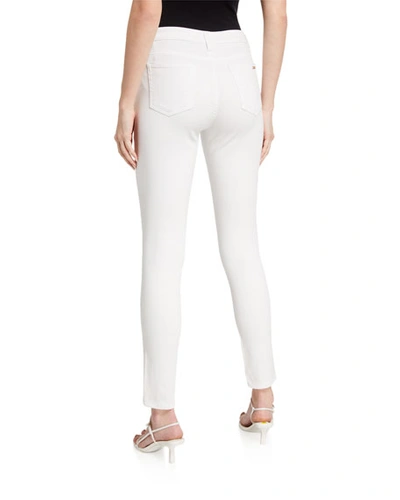 Shop Michael Michael Kors Skinny High-waist Ankle Jeans In White