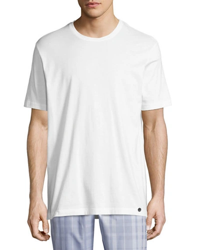 Shop Hanro Night & Day Short-sleeve T-shirt In White