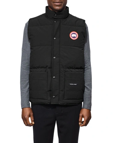 Shop Canada Goose Freestyle Crew Vest In Black