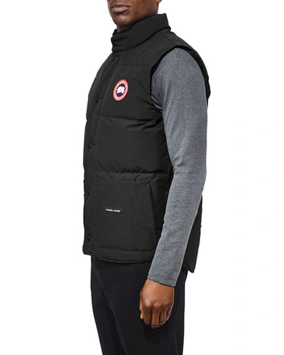 Shop Canada Goose Freestyle Crew Vest In Black