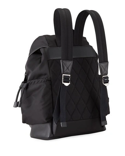 Shop Burberry Watson Diaper Backpack In Black