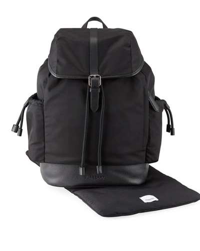 Shop Burberry Watson Diaper Backpack In Black