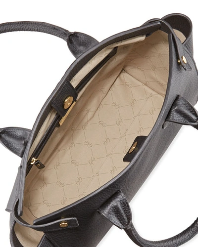 Gigi New York Reese Leather Tote Bag In Black