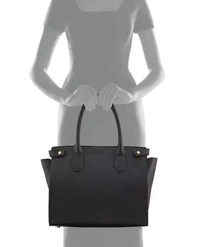 Gigi New York Reese Leather Tote Bag In Black