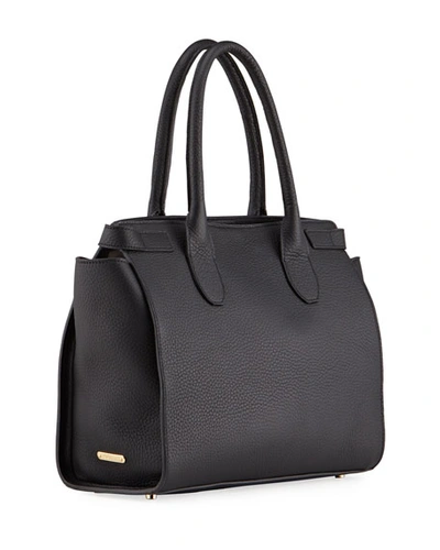 Gigi New York Reese Leather Tote Bag In Black