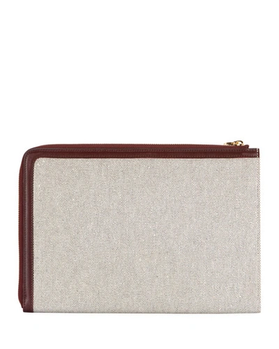 Shop Givenchy Bond Large Pouch Clutch Bag In Wine